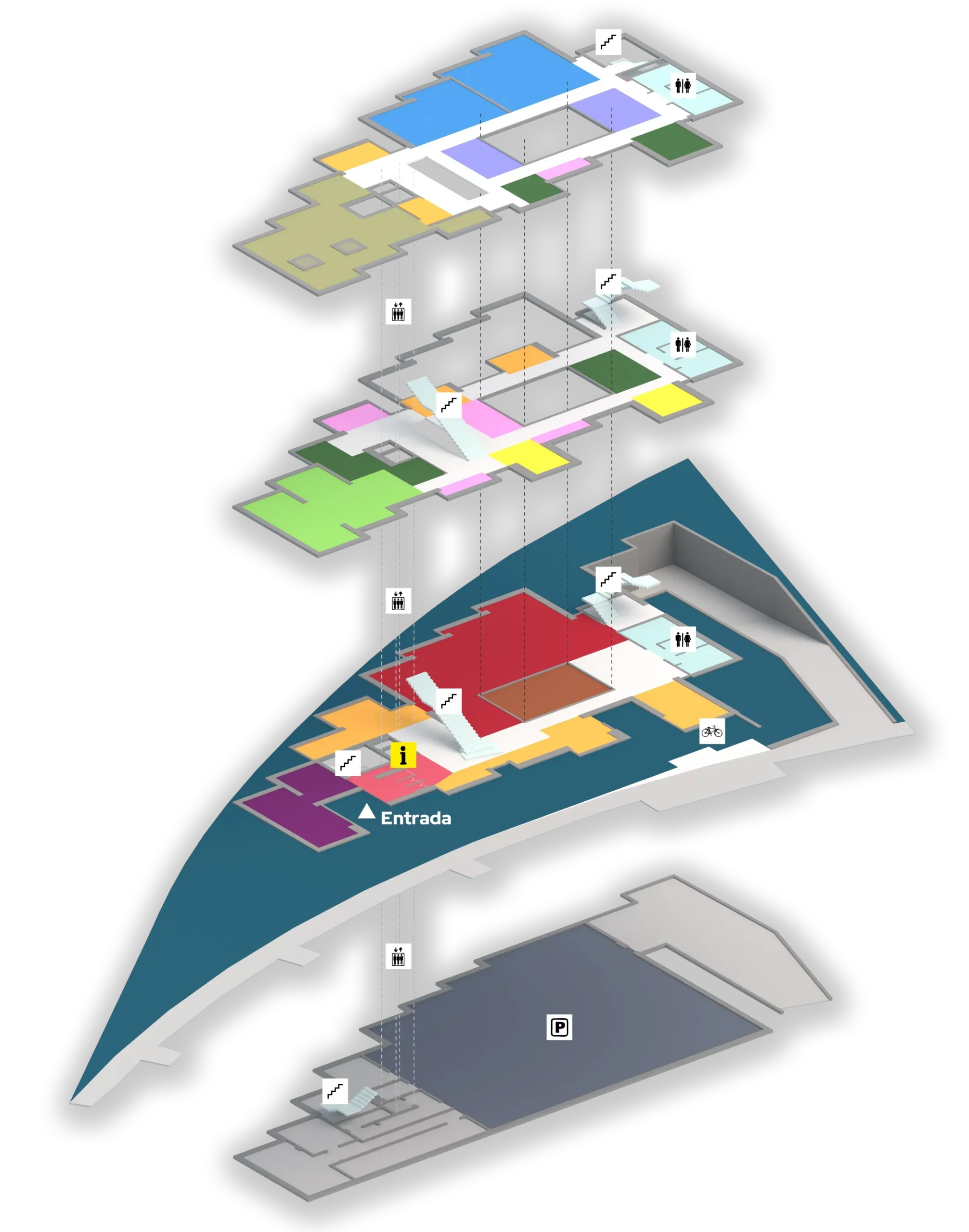 Plano CIE. Mapa Centro de Iniciativas Empresariales de Santander.